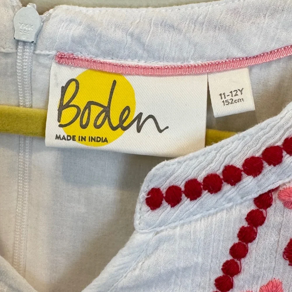 Girl’s Boden Gauze Dress with Embrodery - Picture 2 of 5